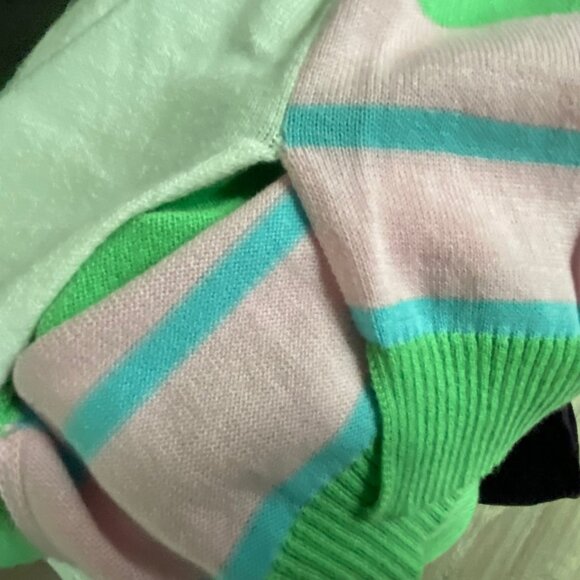 (4) Anthropologie Zaket & Plover Colorful Preppy Cotton Cashmere Comfy Sweater M - Picture 4 of 8